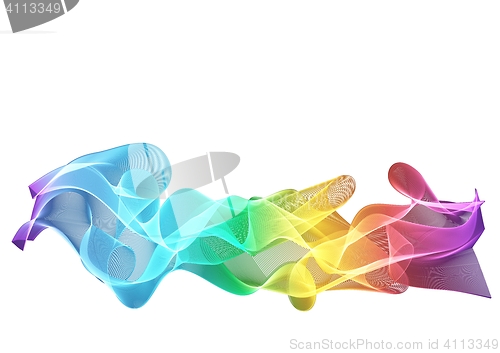 Image of abstract color waves