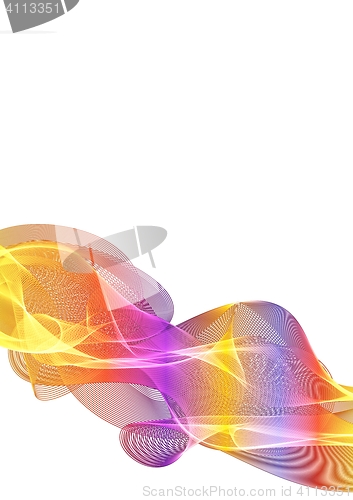 Image of abstract color waves