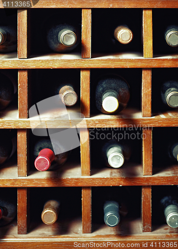 Image of Many wine bottles