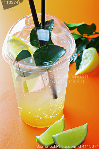 Image of Ginger lemonade and ingredients