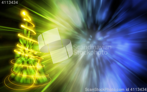 Image of abstract christmas tree