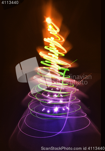 Image of abstract christmas tree