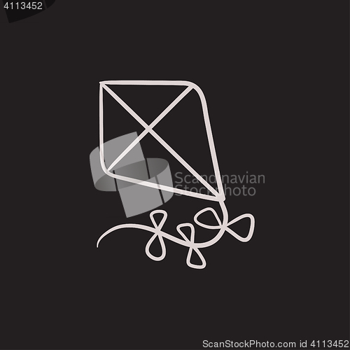 Image of Kite sketch icon.