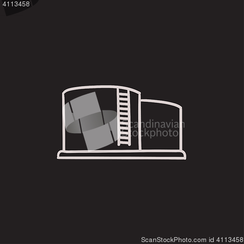 Image of Factory sketch icon.