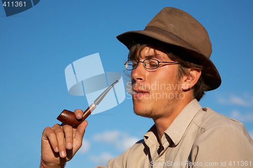 Image of Man with tobacco-pipe