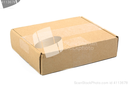 Image of Cardboard Box on White