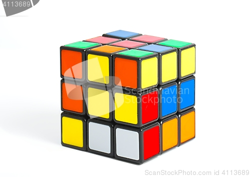 Image of Rubik's cube on white