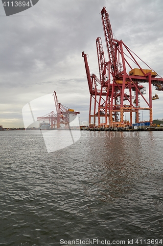 Image of Industrial port cranes