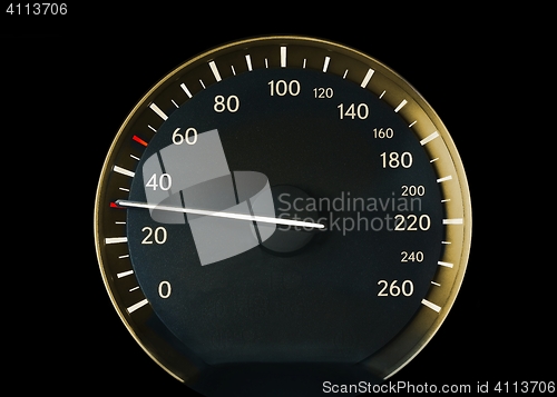 Image of Speedometer of a car