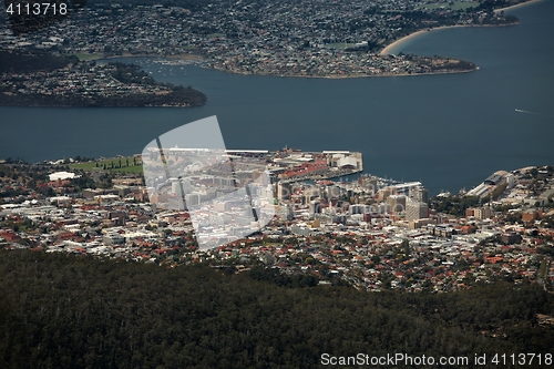 Image of Hobart from above