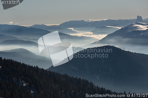 Image of Mountains cloudy landscape