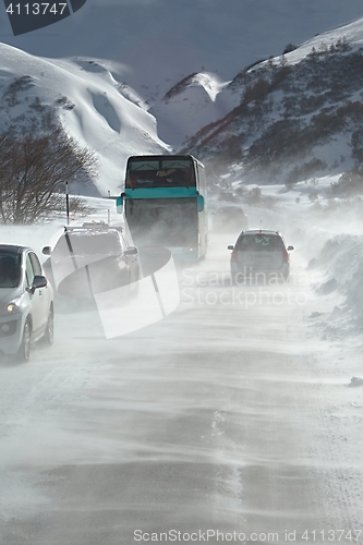 Image of Driving in snow storm