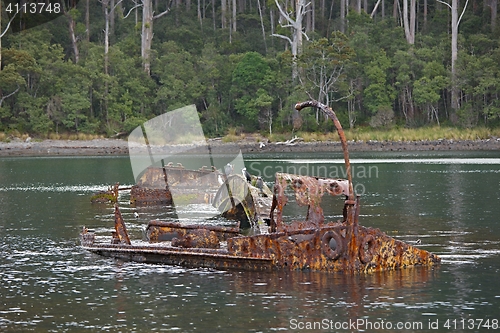 Image of Shipwreck in the water