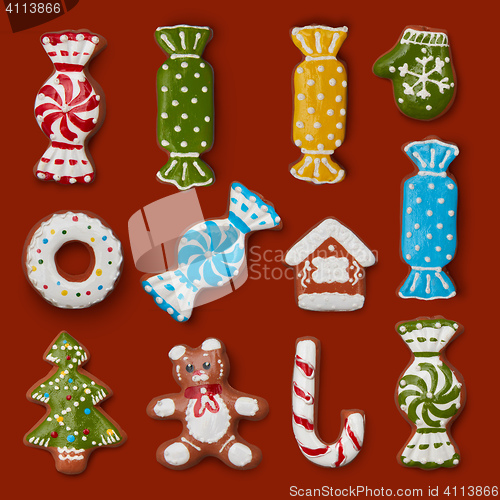 Image of christmas gingerbread cookies