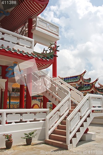 Image of Chinese temple stairs
