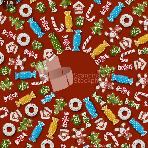 Image of christmas gingerbread cookies