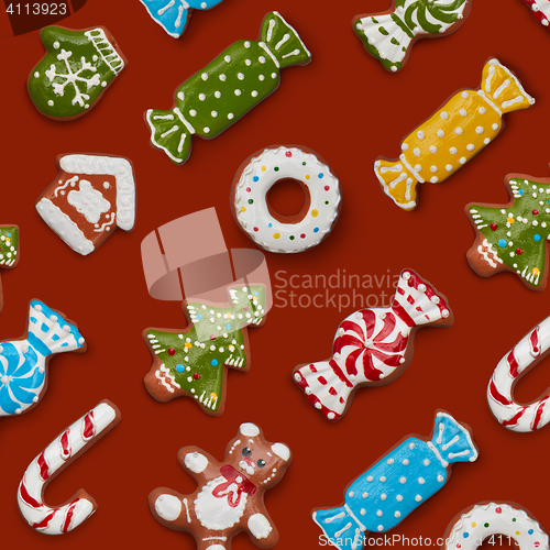 Image of christmas gingerbread cookies