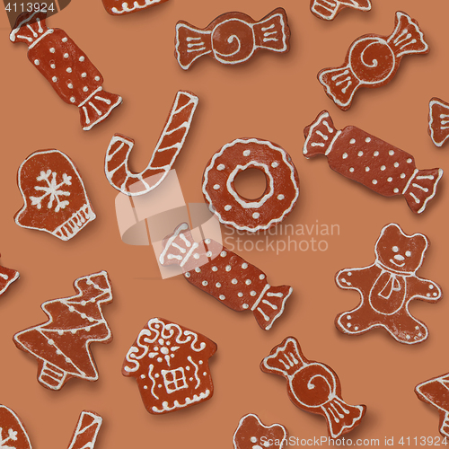 Image of homemade various shaped christmas cookies