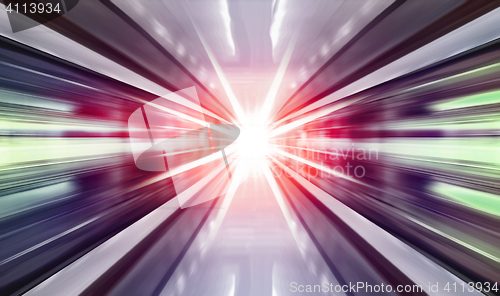 Image of high speed in subway