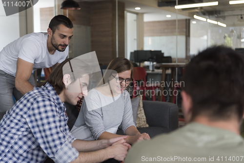 Image of team meeting and brainstorming