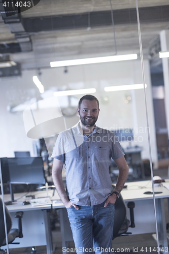 Image of business man at modern  office