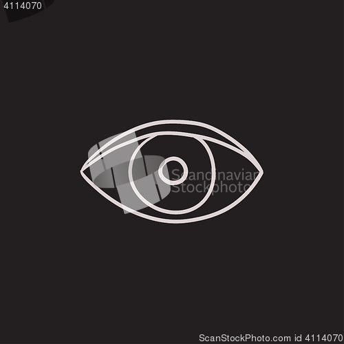 Image of Eye sketch icon.