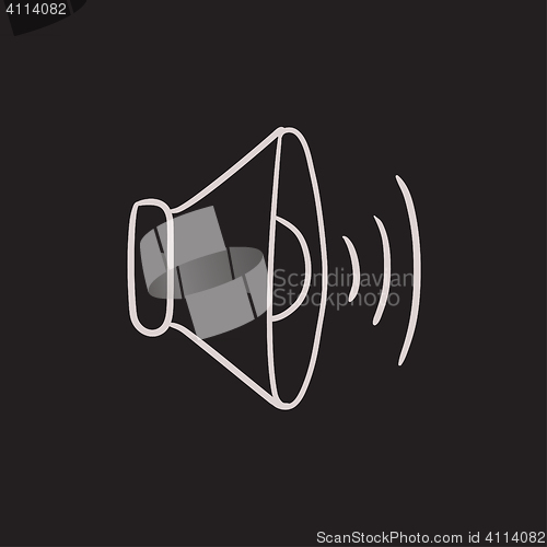 Image of Speaker volume sketch icon.