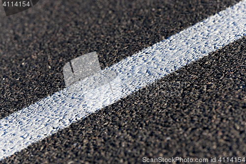 Image of road markings - white stripes