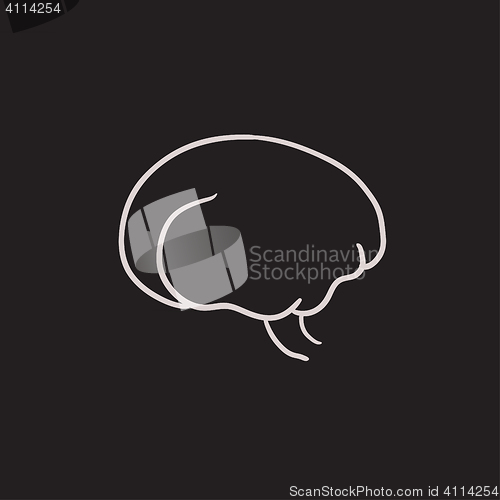 Image of Brain sketch icon.