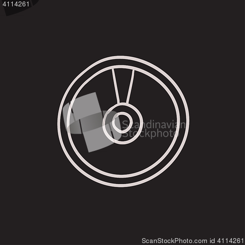 Image of Disc sketch icon.