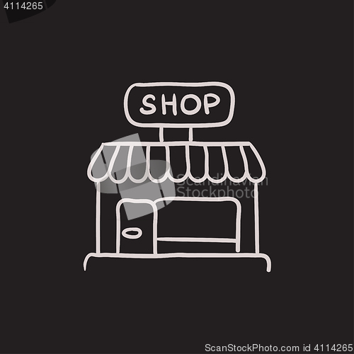 Image of Shop sketch icon.