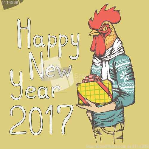 Image of Rooster vector illustration