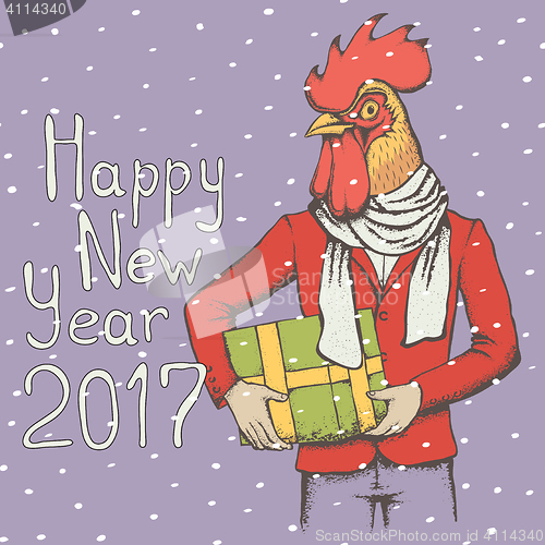 Image of Rooster vector illustration