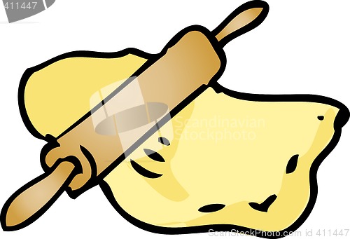 Image of Rolling dough illustration