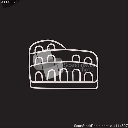 Image of Coliseum sketch icon.