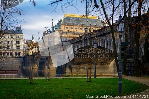 Image of Prague morning Czech Republic