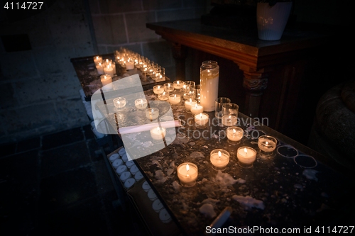 Image of Burning candles closeup