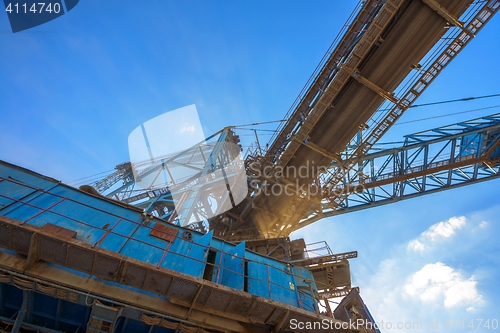 Image of Large excavator machine in the mine