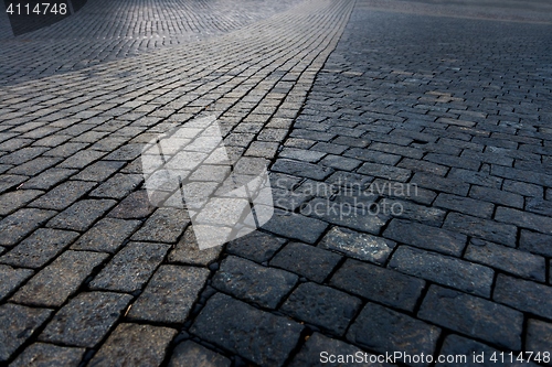Image of Stone sidewalk closeup photo
