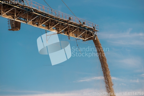 Image of Large excavator machine in the mine