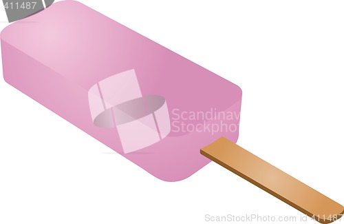 Image of Strawberry popsicle