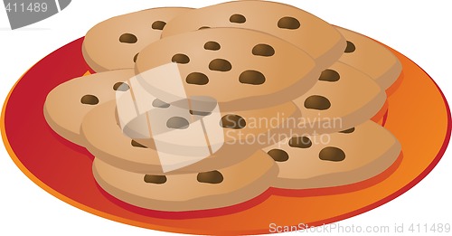 Image of Chocolate chip cookies