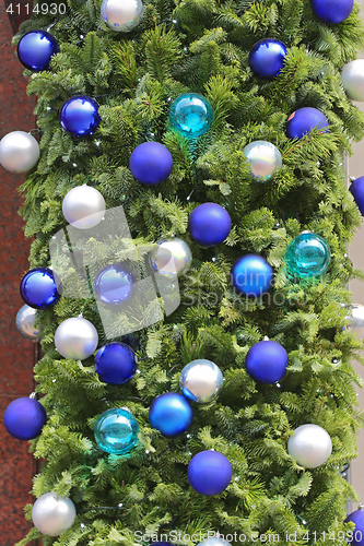 Image of Blue Christmas Baubles