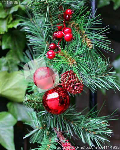 Image of Red Christmas Baubles