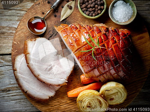 Image of roasted pork slices