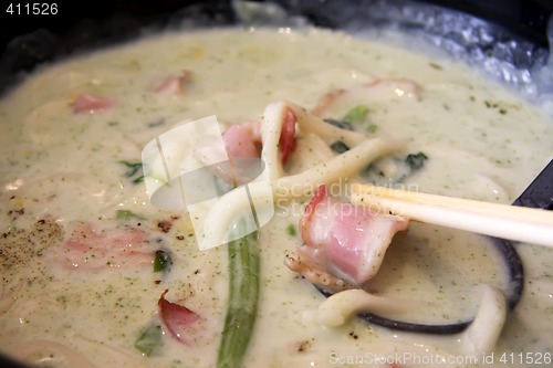 Image of Japanese udon noodles