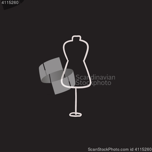 Image of Mannequin sketch icon.