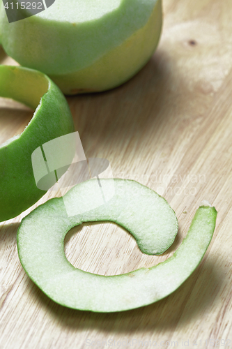 Image of Green apple peel