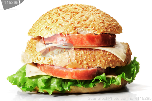 Image of Ham and cheese sandwich