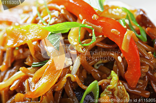 Image of Paprika with buckwheat noodles